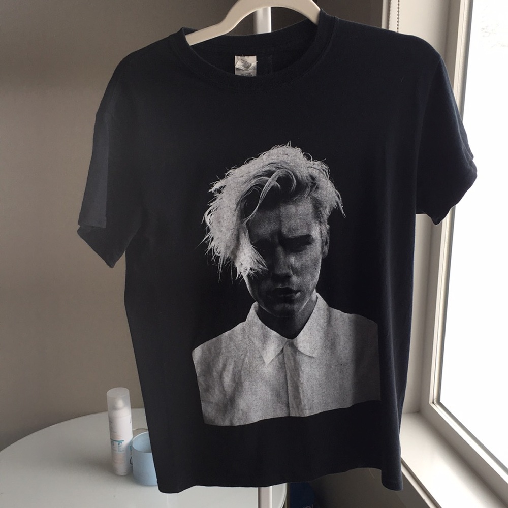 Justin Beiber band t shirt purpose tour womens size small black white